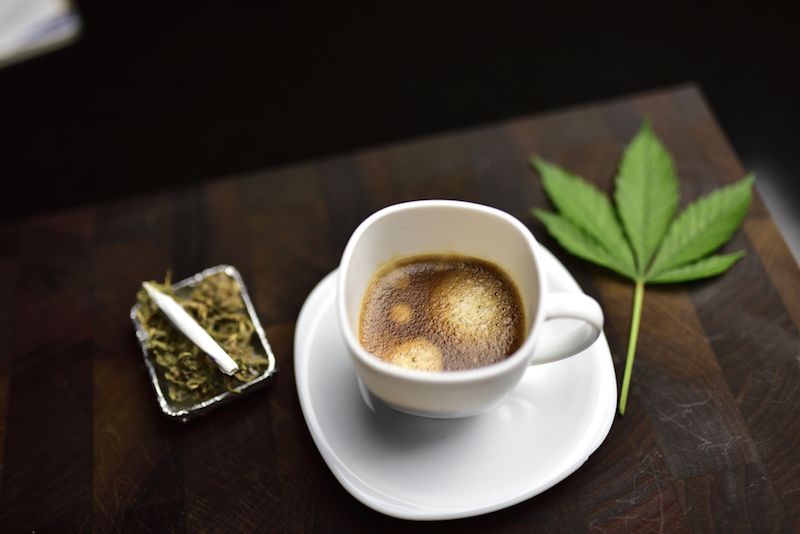 coffee with cannabis